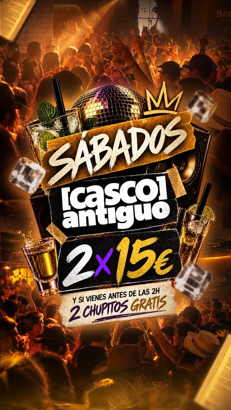 Flyer Sábado de casco